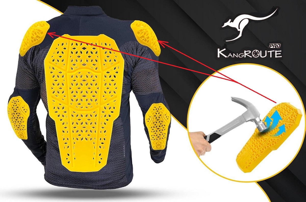 JUEGO DE PROTECTORES DE HOMBROS EN GEL, FLEXIBLES Y VENTILADOS CON CERTIFICAIÓN CE (NIVEL: 2  CE, EN1621-2)