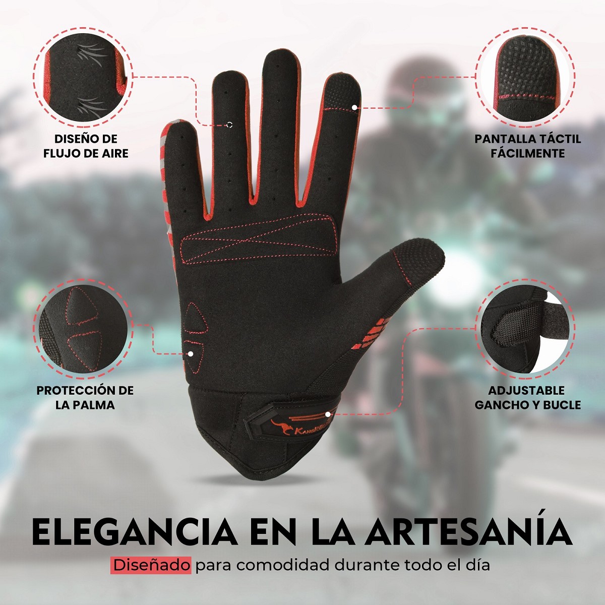 GUANTES DE MOTO LIGEROS CONFECCIONADOS EN TEJIDO ELASTICO, TRANSPIRABLE Y RESISTENTE CON PROTECCIONES PARA VERANO GUANTES DE MOTO LIGEROS CONFECCIONADOS EN TEJIDO ELASTICO, TRANSPIRABLE Y RESISTENTE CON PROTECCIONES PARA VERANO