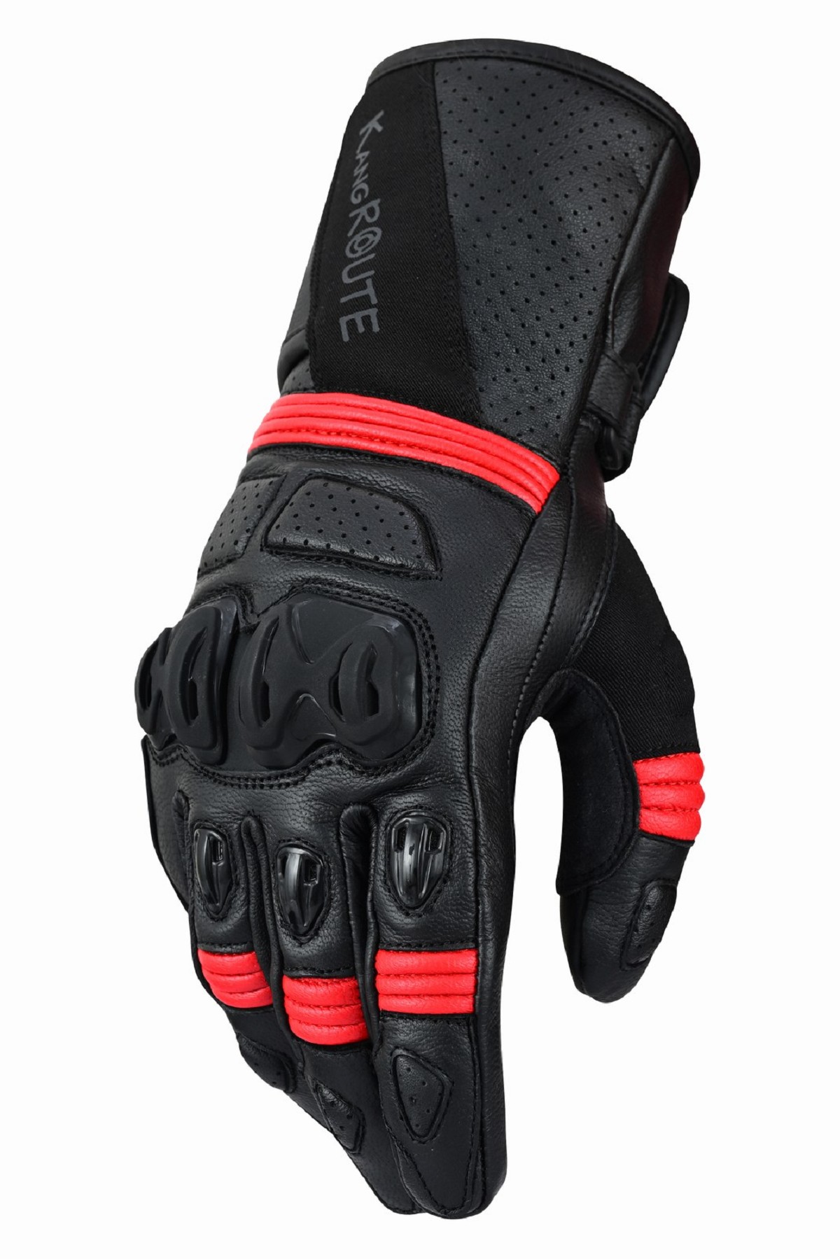 GUANTES DE PIEL PARA MOTORISTAS, INVERNALES, CON PROTECCIONES DE TPU, MEMBRANA IMPERMEABLE Y DISE&Ntilde;O DEPORTIVO