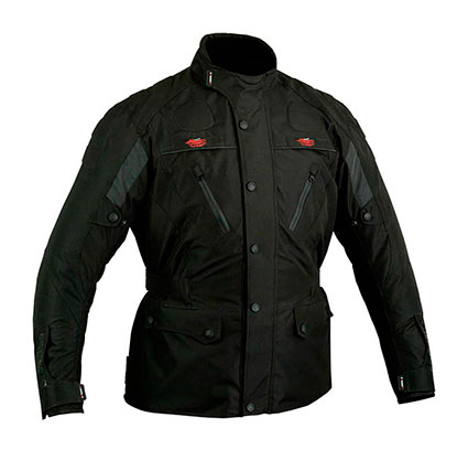 MOTORBIKE CORDURA TEXTILE LONG JACKET WITH PROTECTIONS CE
