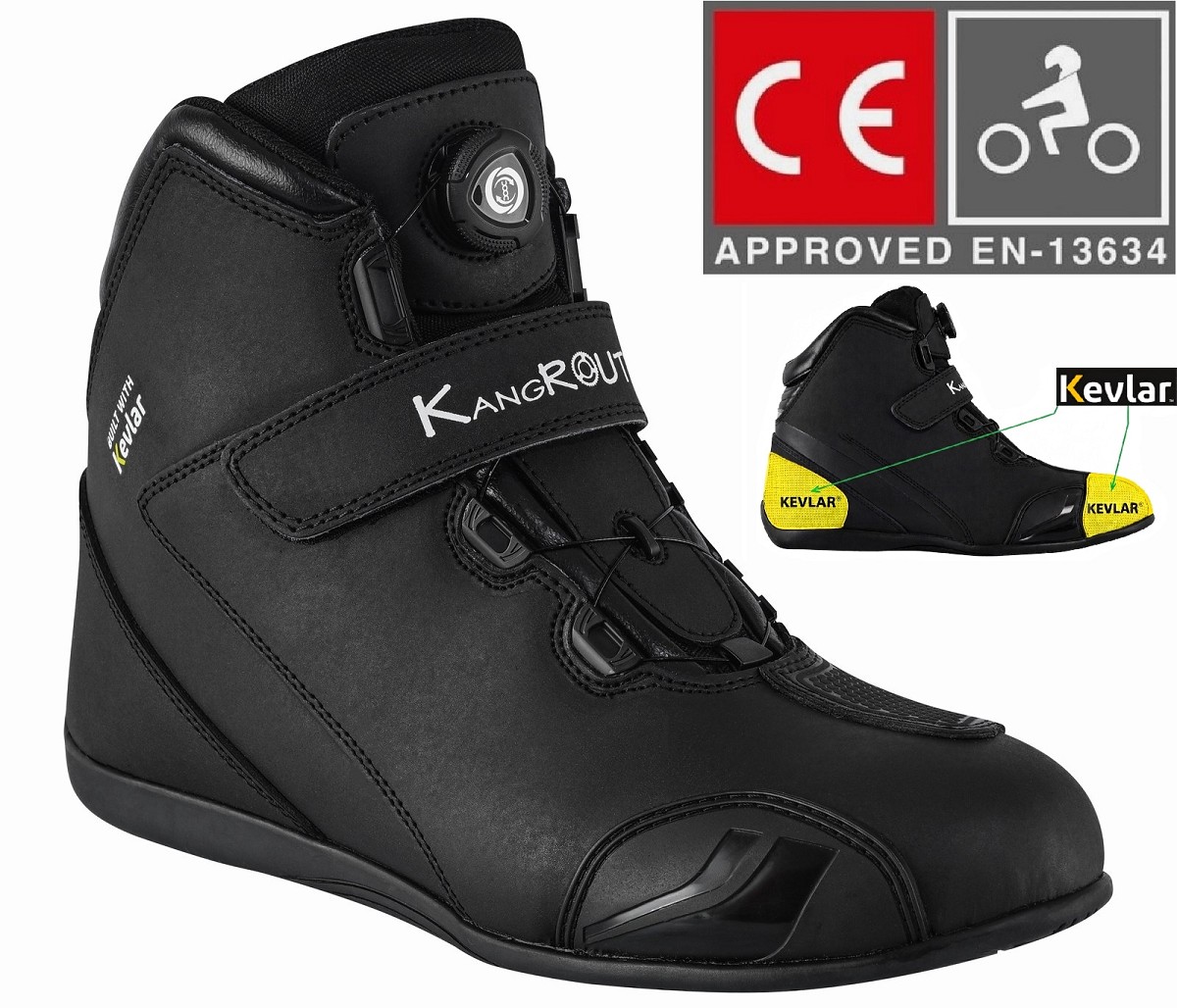 ZAPATILLAS DE MOTO IMPERMEABLES Y TRANSPIRABLES CON HOMOLOGACI&Oacute;N CE Y EPI