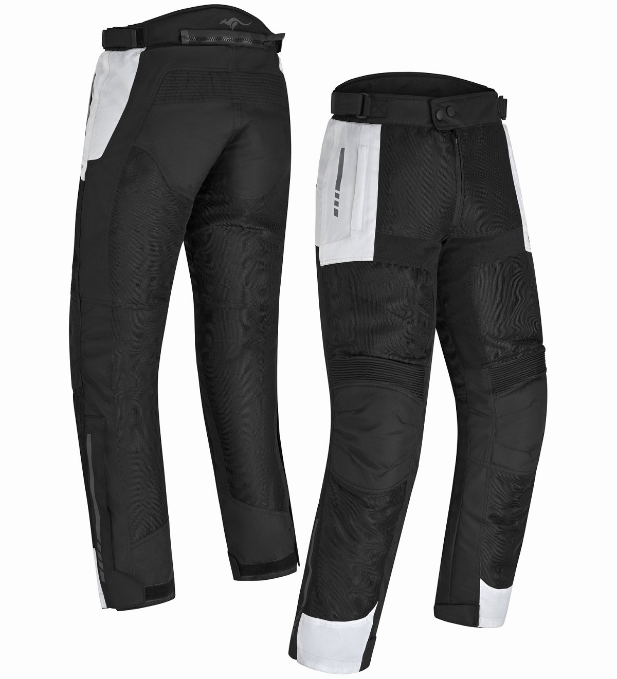 PANTALON DE MOTO PERFORADO DE VERANO PARA MUJER, CON FORRO IMPERMEABLE EXTRAIBLE Y PROTECCIONES CE