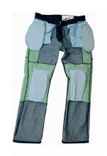 PANTALÓN TEJANO DESGASTADO CON REFUERZOS DE TEJIDO Kevlar  Y PROTECCIONES C.E.