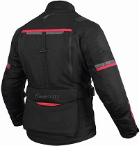 CHAQUETA 3/4 DE MOTO EN TEXTIL 100% IMPERMEABLE, TRANSPIRABLE, TÉRMICO Y PROTECCIONES C.E.