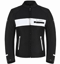 CHAQUETA DE VERANO PARA MUJER, PERFORADA, CON PROTECCIONES CE Y FORRO IMPERMEABLE DESMONTABLE. CERTIFICADA CE CLASE AA.