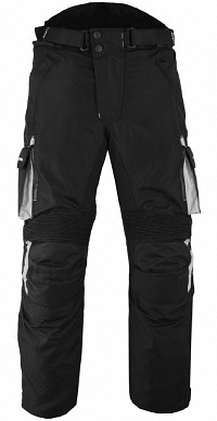 PANTALON DE MOTO EN CORDURA IMPERMEABLE, CORTAVIENTO Y PROTECCIONES CE