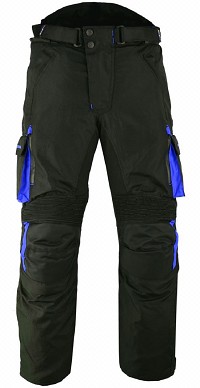 PANTALON DE MOTO EN CORDURA IMPERMEABLE, CORTAVIENTO Y PROTECCIONES CE