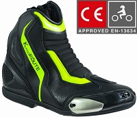 BOTAS DE MOTO CARRETERA ESTILO DEPORTIVO CAÑA CORTA IMPERMEABLES Y TRANSPIRABLES CON HOMOLOGACIÓN CE Y EPI