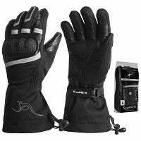 GUANTES DE MOTO INVERNALES DE PUÑO LARGO CON MEMBRANA IMPERMEABLE Y TÉRMICOS.