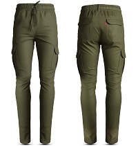 PANTALON DE MOTO VAQUERO ESTILO CHANDAL CARGO UNISEX, ELÁSTICO, 100% FORRADO EN KEVLAR® CON PROTECCIONES GEL CE NIVEL 2.
