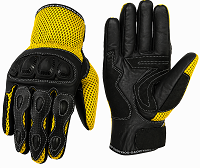 GUANTES PERFORADOS PARA MOTORISTAS EN PIEL CON PROTECCIONES TPU-TPR